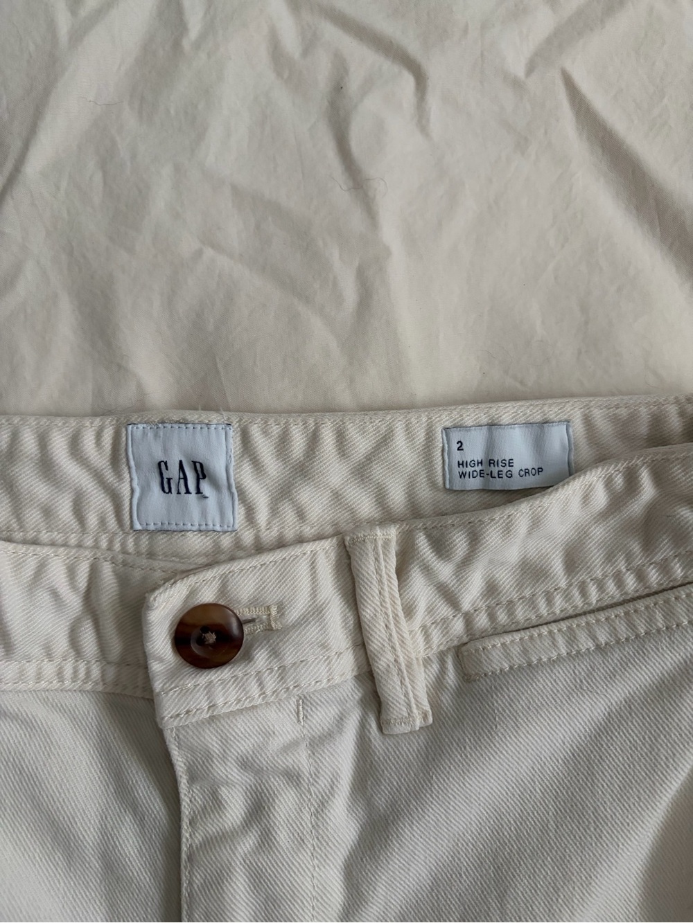 GAP High Rise Wide Leg Crop - Picture 2 of 4